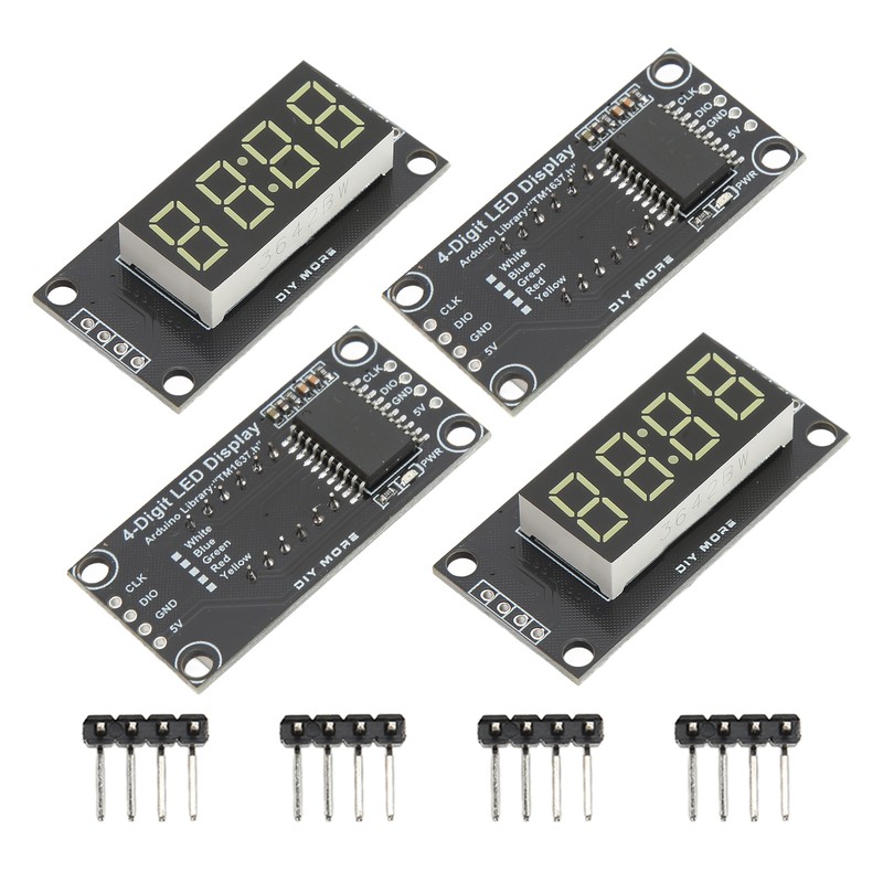 4 Sets Digital Tube Display Module LED 4 Digit 7