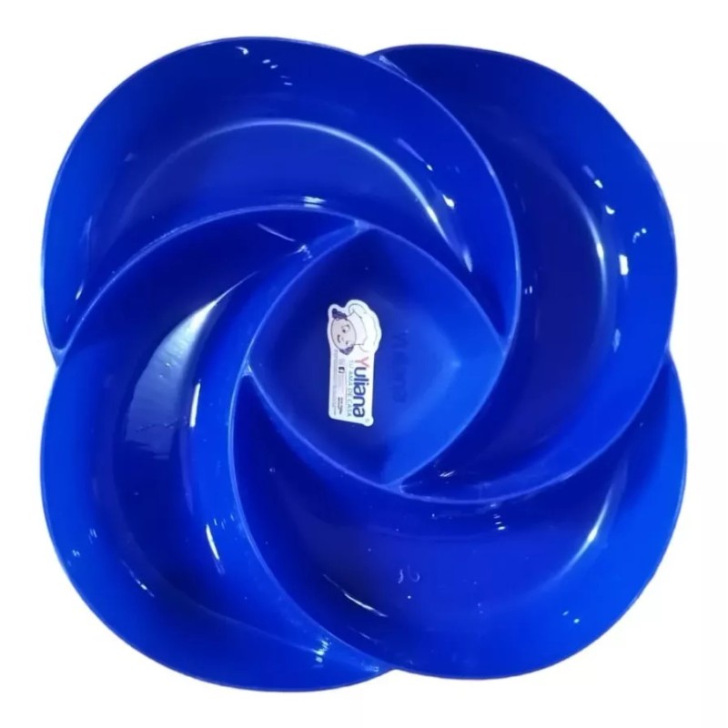 Yuliana Juego De 12 Platos Botaneros De 30cm Con 5