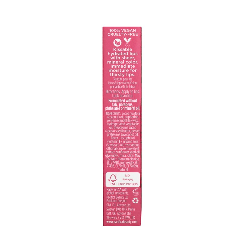 Pacifica Tinted Lip Balm – Blood Orange Flavor – Sheer