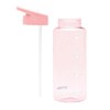 Smash 1 Litre Drink Bottle with Water Timings, Pink