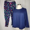 Jenni LS Mix It Pajama Set Navy Christmas Light Holiday