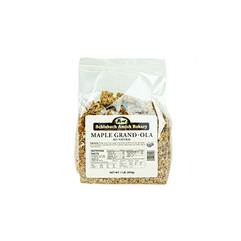Schlabach Amish Bakery All Natural Maple Grand-Ola Granola (Pack of