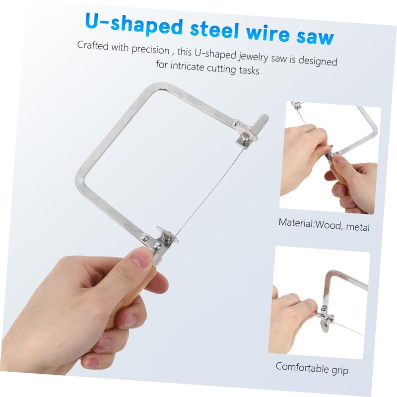 SHINEOFI 1 Set U-shaped Jewelry Saw: Jeweler's Saw Frame with