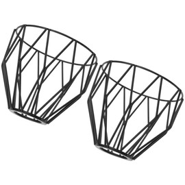 Mobestech Elegant Geometric Pattern Wrought Iron Pendant Shade 2pcs for Living Room