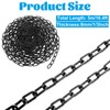 1/3'' x 16.4 Ft Black Chain for Hanging, Heavy Duty