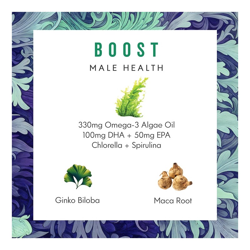 Grass & Co BOOST Sea Greens Algae Omega-3 for Men