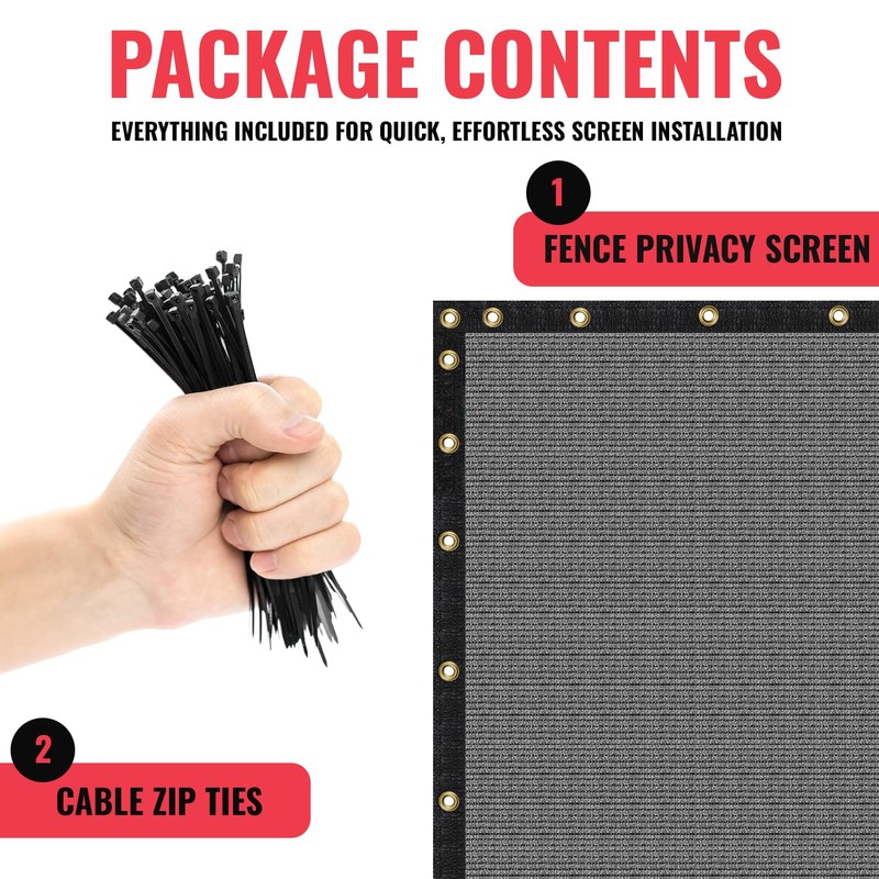 SEALTECH Ultra Heavy Duty 200 GSM Privacy Fence Screen –