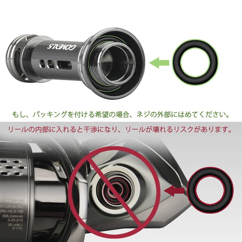 Gomexus R2 Reel Stand, 1.7 inches (42 mm), Spinning Reel,