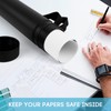 DEWEL Poster Tube Storage,Poster Carrying Case,Blueprint Case Telescoping Art Tube,Extendable