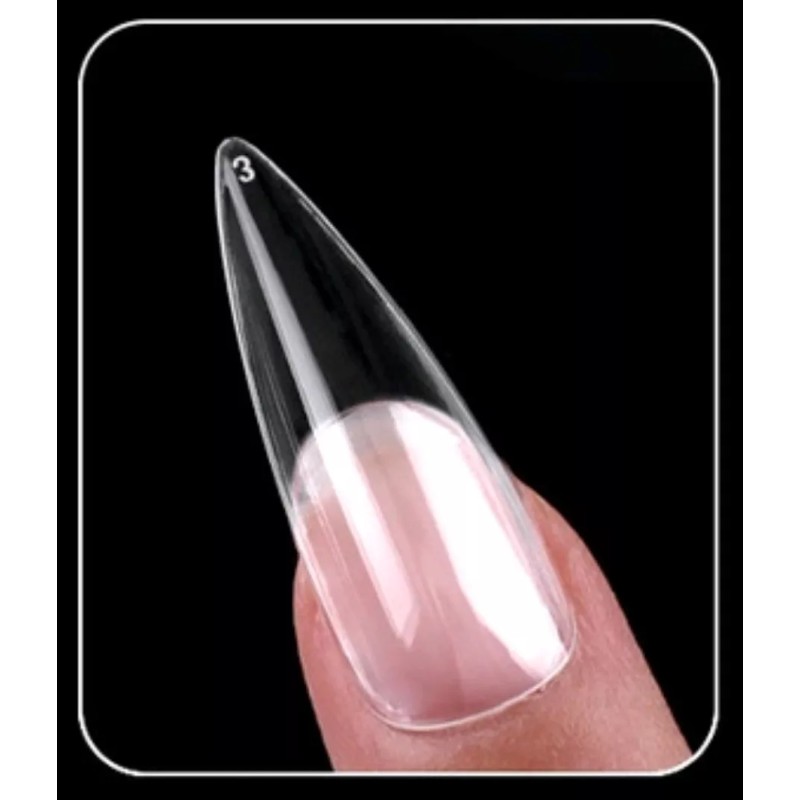 Love Crazy Tips Stiletto Completo Cristal 500pz
