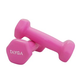 Tayga par de Mancuernas de vinil en LB Ejercicio Yoga Pilates                                                                                         
