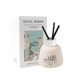 Muufuser Reed Diffuser 100ml (3.38fl oz) Natural Essential Oil Aromatherapy Home Fragrance| No Alcohol | Long-Lasting Scent for Bathroom Shelf Decor:Jasmine，Baltic Amber，Cedar & Juniper，Mint Tea