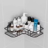 Metal Shower Shelf for Bathroom Storage – Wall-Mounted Single-Tier Organizer