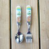 Nagao Children's Spoon and Fork Set, 5.4 inches (13.8 cm),