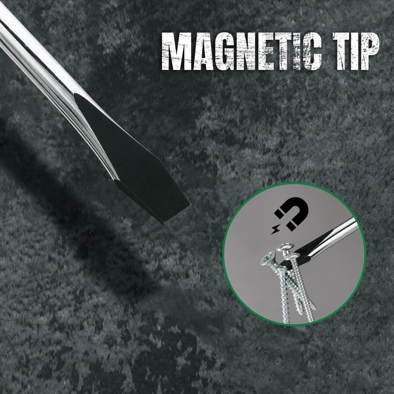 SK 6-Piece Magnetic Screwdriver Set, S2 Steel, 3 Slotted &