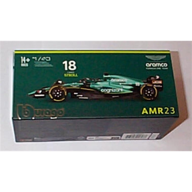 Bburago F1 F1 Aston Martin Racing Fernando Alonso 2023 car
