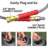 Heliwoo 25FT 4200PSI Pressure Washer Hose 1/4" Flexible Wire Power