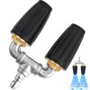 REVICOAR Dual Turbo Nozzle Pressure Washer 4000 PSI, 360° Rotating