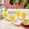 S.K.SALES Crystal Clear Pineapple Shaped Juice Glasses Set of 6,