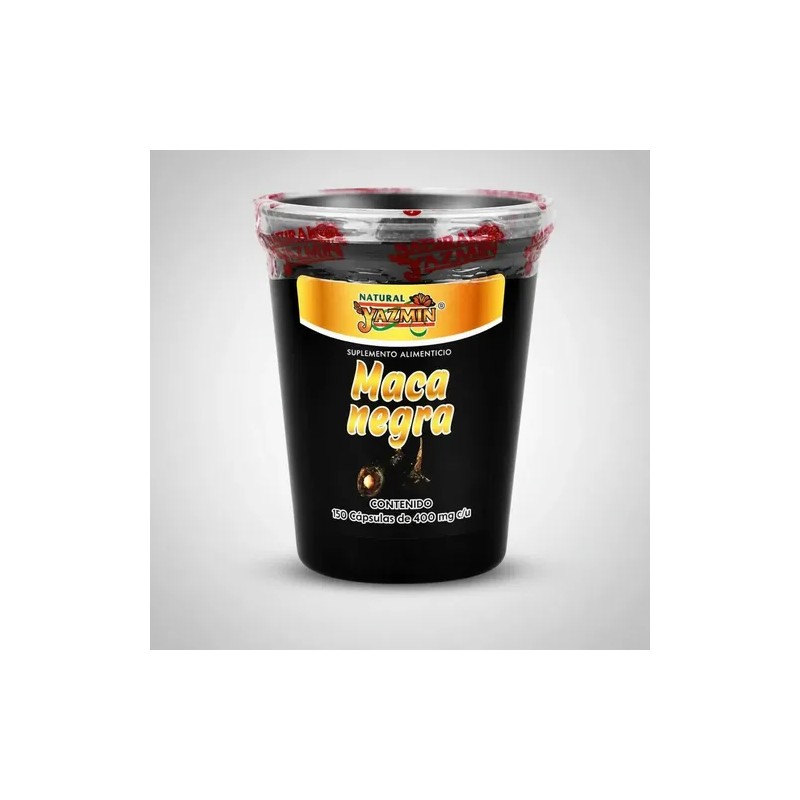 Maca Negra Natural Yazmin 150 Cápsulas 400 Mg