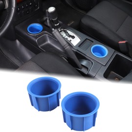 Center Console Cup Holder Fit Toyot@a FJ Cruiser 2007-2021 Gear Shift Console Organizer Drink Water Cup Holder Storage Center Console Cup Holder Organizer Cupholder TPE Insert Replacement Accessories