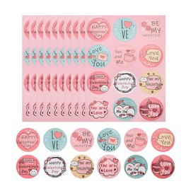 Valentine's Day Stickers for Couples Envelopes Seal Valentine Labels for Gift Box Valentines Day Party Decorations I Love You Sticker Set for Boyfriend Girlfriend