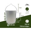 Campura Titanium Pot - 750 ml, Lightweight & Compact, Outdoor,