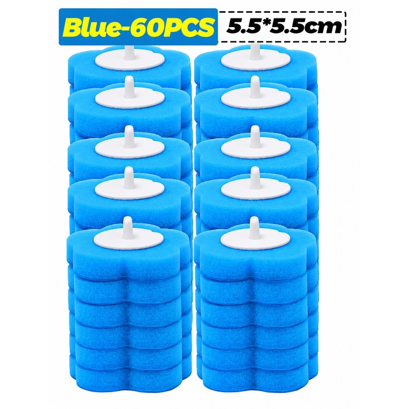 Disposable Toilet Brush Replacement Heads for Bathroom Cleaning – Foam