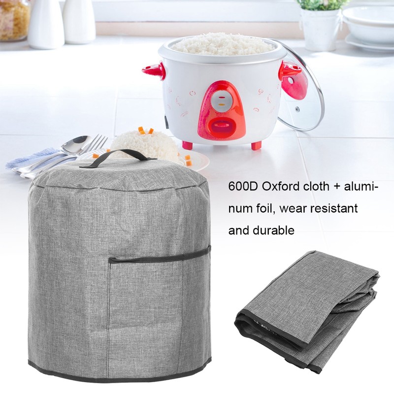 Round Pressure Cooker Dust Cover Protective Cover with Pocket Kitchen