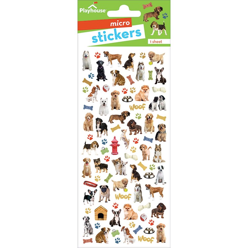 Playhouse Micro Mini Foil Accent Sticker Sheet for Crafts, Trading