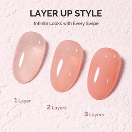 MelodySusie Nude Gel Nail Polish, 0.5Fl.oz Jeweliver Milky Gel Polish Milky Nude Pastel Color Sheer Gel Nails Soak Off UV LED Light Cure Gift for Manicure Nail Art DIY at Home JM28