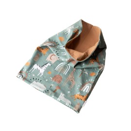 Children's Reversible Beanie & Snood Safari Set