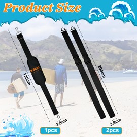 WEFHEF Verstellbares SUP Tragegurt Stand Up Paddle Board Trageriemen mit Spanngurt Kajak Tragegurt Schultergurt für Surfbrett Surfboard Kanu Longboard SUP Transport zubehör Stand Up Paddle Board Trage
