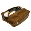 Piel Leather Deluxe Shoe Bag, Saddle, One Size