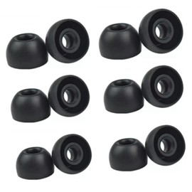 6 Pairs Replacement Silicone Earbuds Tips for Beats Fit Pro & Beats Studio Buds, 3 Sizes (S/M/L) – Soft Comfortable Noise Reduction Eartips for Beats Earbuds Replacement Tips, Fit in Case (Black)
