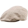 Sterkowski Summer 100% Linen Super Light Flat Cap -