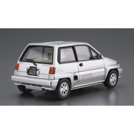 Aoshima Bunka Kyozai 1/24 The Model Car Series No. 60 Honda AA City Turbo II 1985 Plastic Model, Molded Color