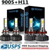 SHENKENUO H11 9005 Combo LED Headlight Hi/Lo Bulbs for 2012-2018