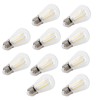 10Pcs Vintage Light Bulb S14 E27 180LM Transparent Glass LED