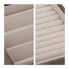 Relaxdays Leather Look Velvet Jewellery Box with Window H 5