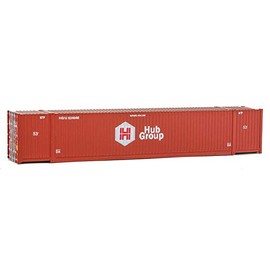 Walthers SceneMaster HO Scale Model of Hub Group (red, White) 53' Singamas Corrugated Side Container,949-8521