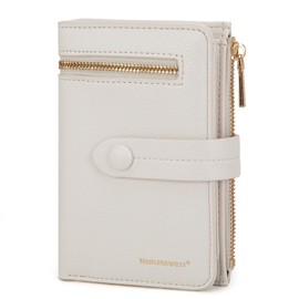 Montana West Bifold Wallet Womens Rfid Blocking Wallet Small Credit Card Wallet small Ladies Wallet with Zipper Coin Pocket and 2 ID Windows