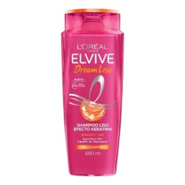 Elvive Shampoo Dream Liso Efecto Keratina 680 Ml