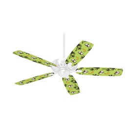 Coconuts Palm Trees and Bananas Sage Green - Ceiling Fan Skin Kit fits most 42 inch fans (FAN and BLADES SOLD SEPARATELY)