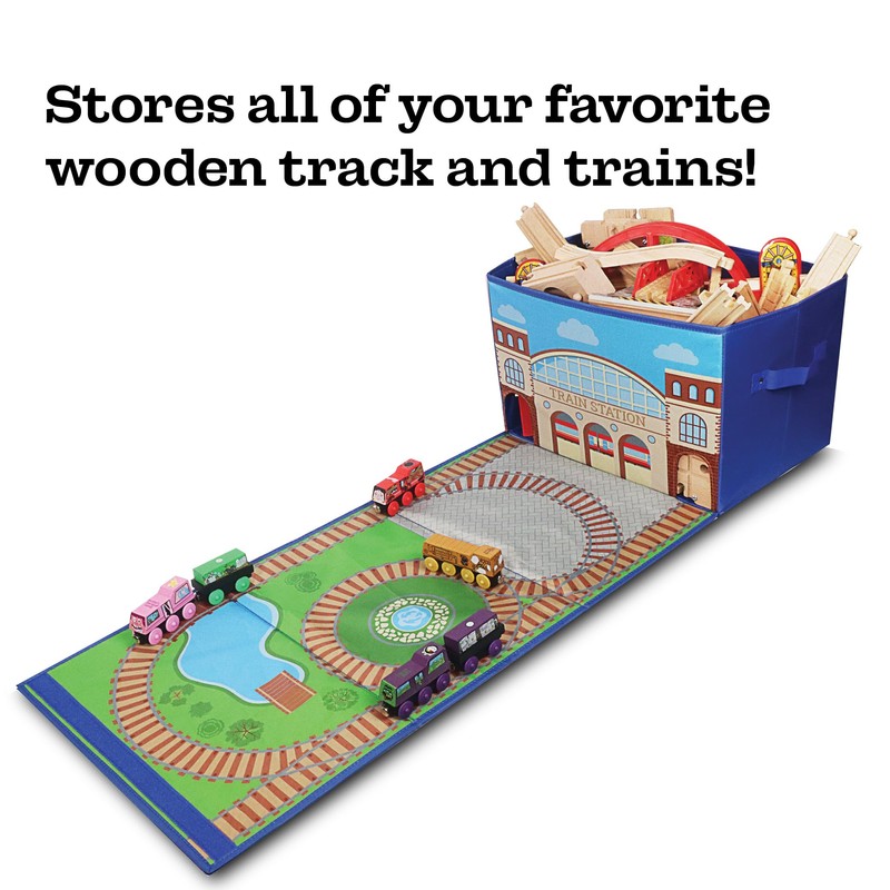 Zany Trains - Train Storage Bin and Play Mat -