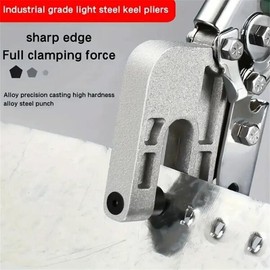 금속 스터드 크림퍼 고탄소강 천장 펀칭 플라이어 석고보드 도구 고정용 양손 키일 Metal Stud Crimper High Carbon Steel Ceiling Punching Plier Drywall Tool for Fixing with Both Hands Key [01 1pcs]