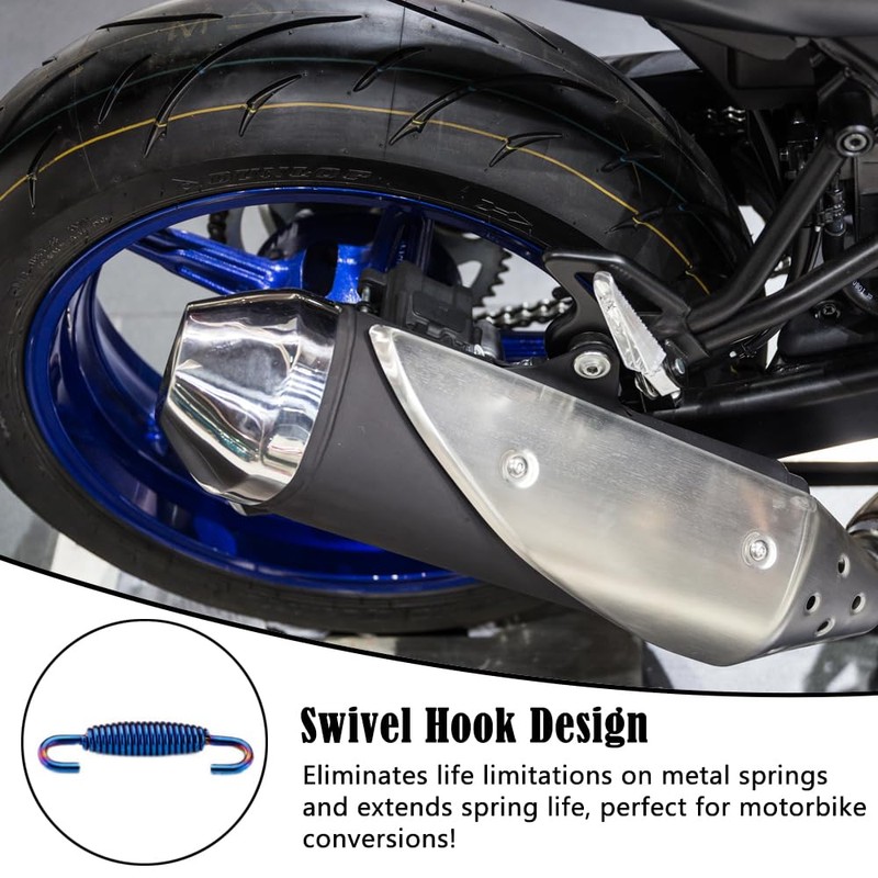 Motorcycle Exhaust Pipe Spring Universal Stainless Exhaust Springs Metal Muffler