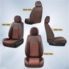 Coverado Leather Seat Cover Front, Universal Covers for Cars, Waterproof