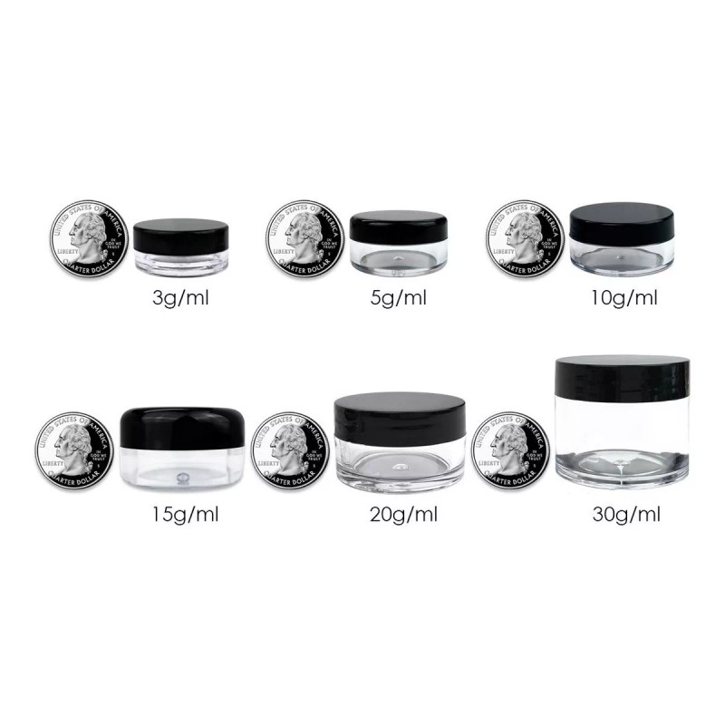 Brand: Beauticom Contenedor Envase Vacio Balsamo 100 Piezas 10gr Transparente