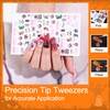 Halloween Nail Art Stickers Decals - 6 Sheets Pumpkin Ghost